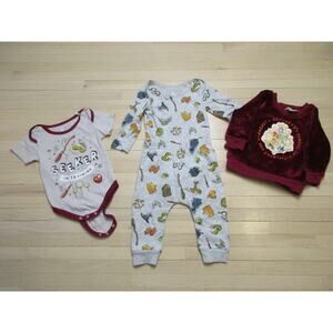 Harry Potter Baby Boy Girl 12M Outfit Set of 5 Sweater Pants Bodysuits Hogwarts